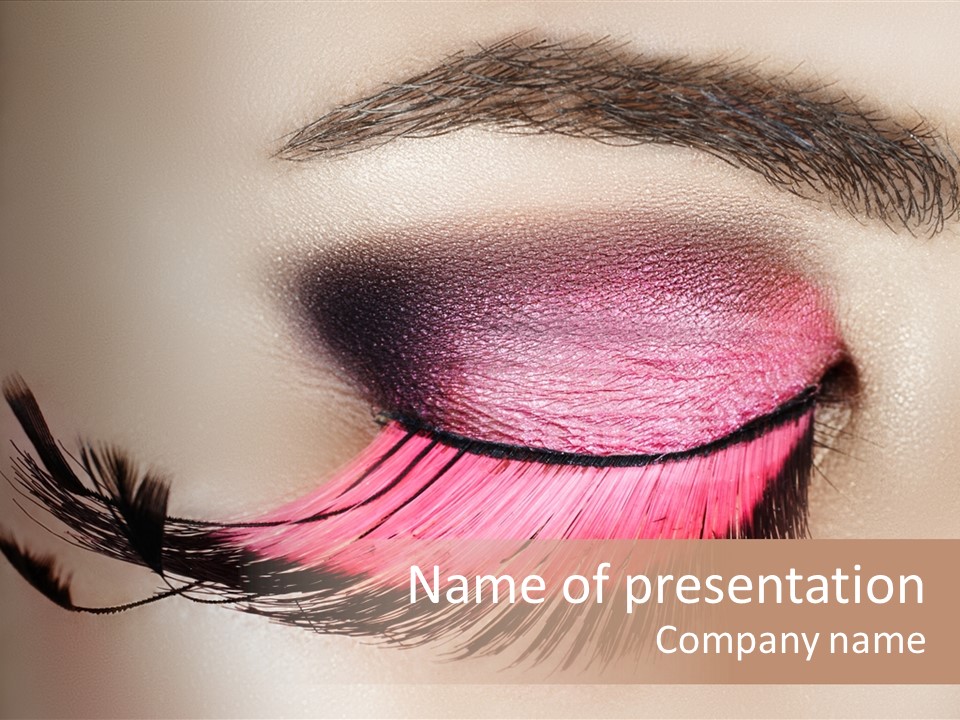 Eyeshadow Lid Beauty PowerPoint Template