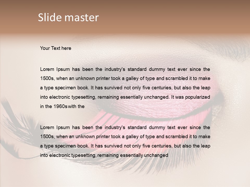 Eyeshadow Lid Beauty PowerPoint Template