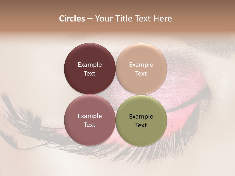 Eyeshadow Lid Beauty PowerPoint Template