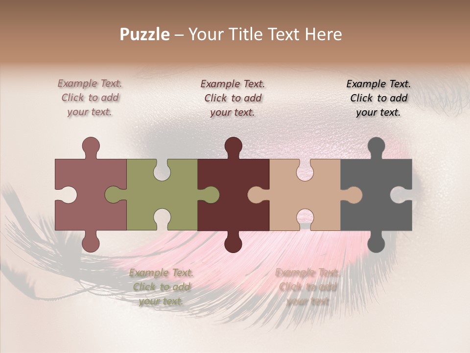 Eyeshadow Lid Beauty PowerPoint Template