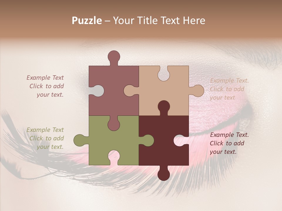 Eyeshadow Lid Beauty PowerPoint Template