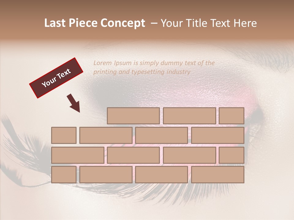 Eyeshadow Lid Beauty PowerPoint Template
