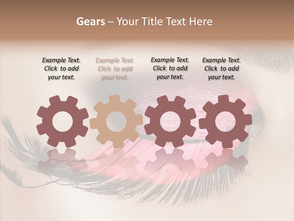 Eyeshadow Lid Beauty PowerPoint Template