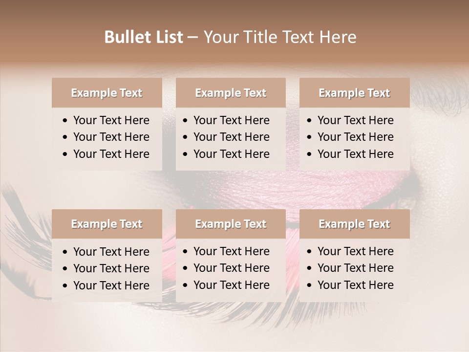 Eyeshadow Lid Beauty PowerPoint Template