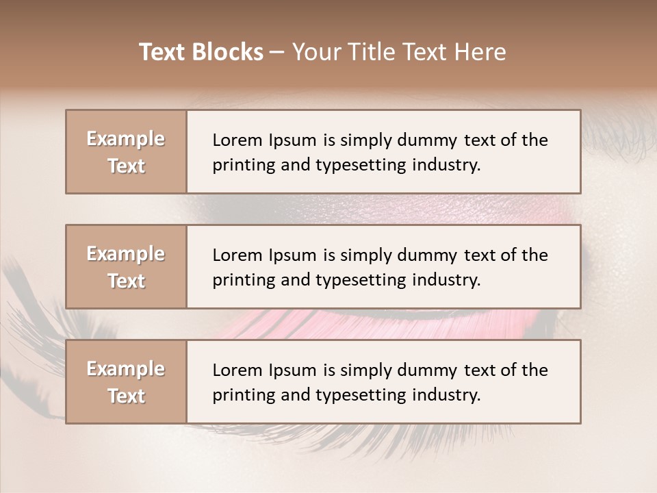 Eyeshadow Lid Beauty PowerPoint Template