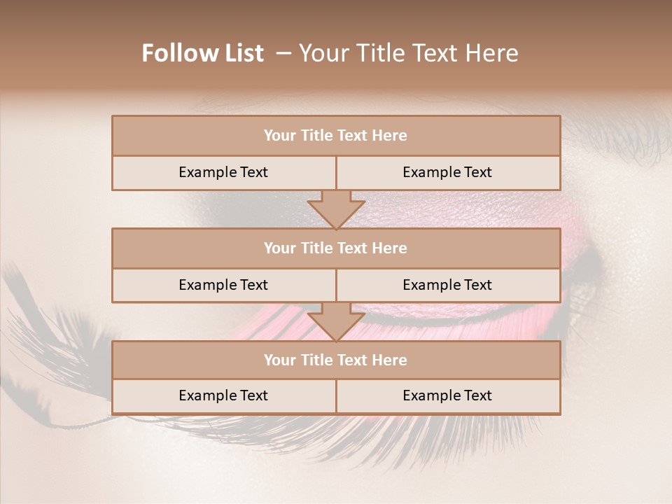 Eyeshadow Lid Beauty PowerPoint Template