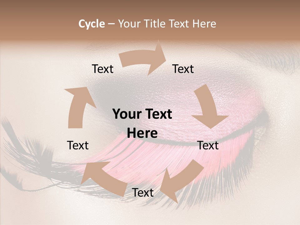 Eyeshadow Lid Beauty PowerPoint Template