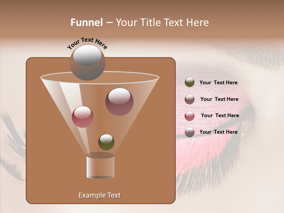 Eyeshadow Lid Beauty PowerPoint Template
