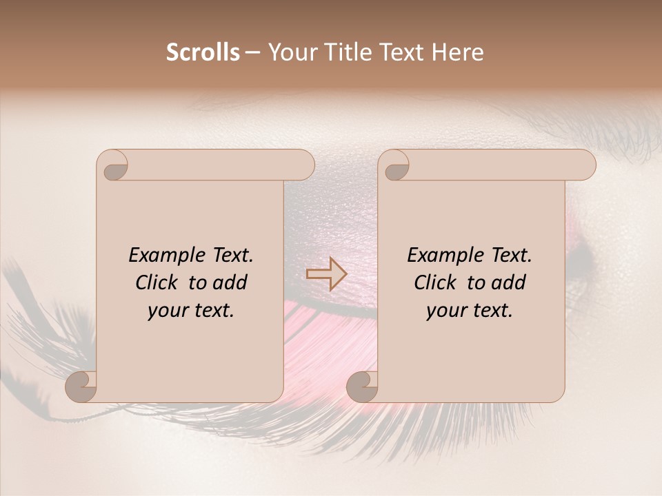 Eyeshadow Lid Beauty PowerPoint Template