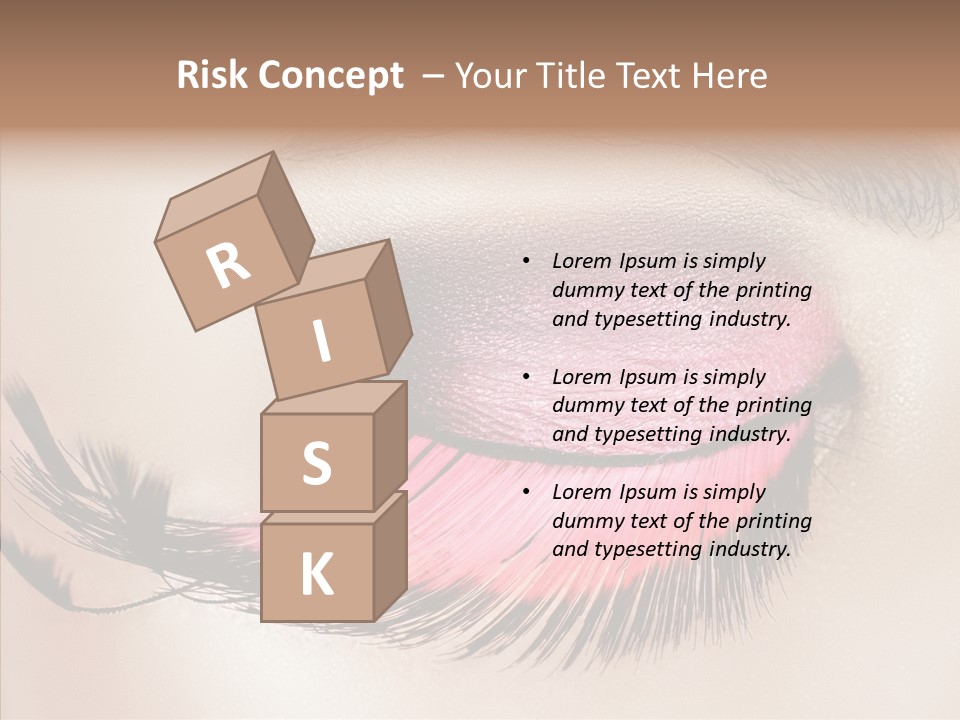 Eyeshadow Lid Beauty PowerPoint Template