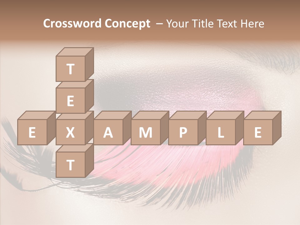 Eyeshadow Lid Beauty PowerPoint Template