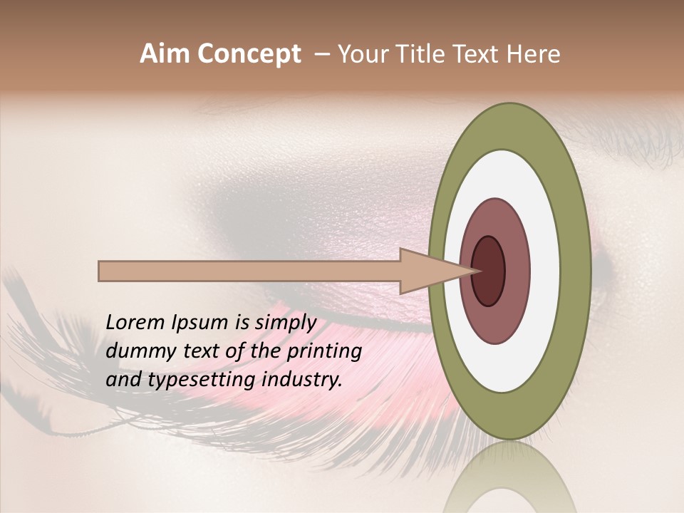 Eyeshadow Lid Beauty PowerPoint Template