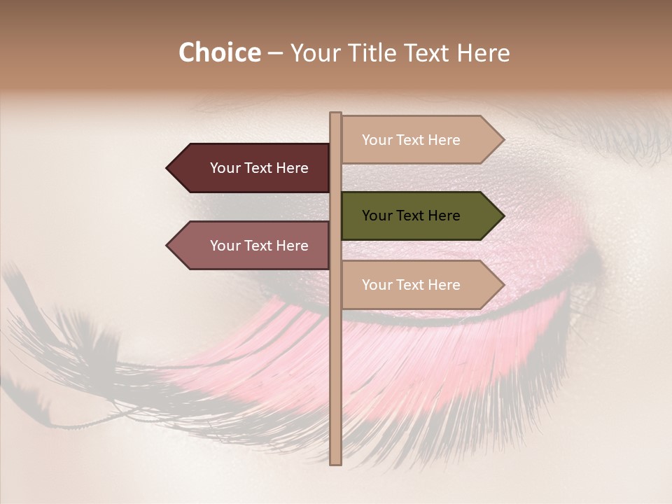 Eyeshadow Lid Beauty PowerPoint Template