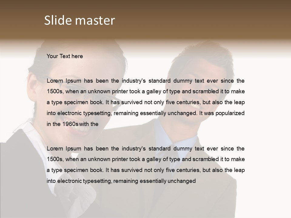 Chair Humor Bu Ine PowerPoint Template