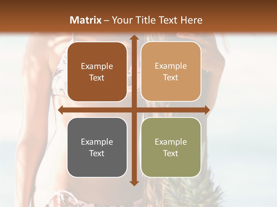 Pretty Pineapple Blond PowerPoint Template