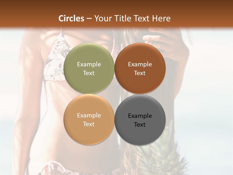 Pretty Pineapple Blond PowerPoint Template