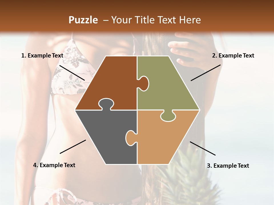 Pretty Pineapple Blond PowerPoint Template