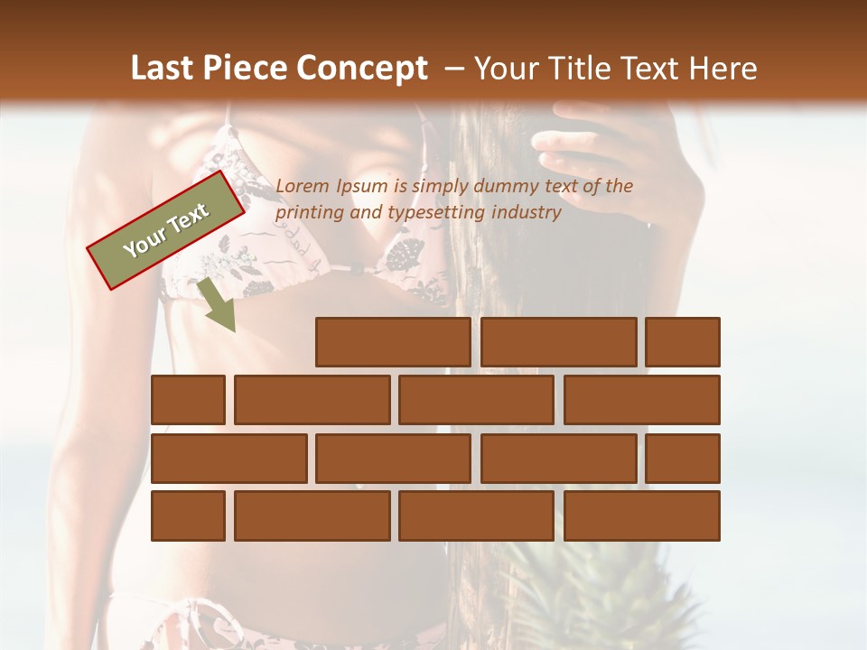 Pretty Pineapple Blond PowerPoint Template