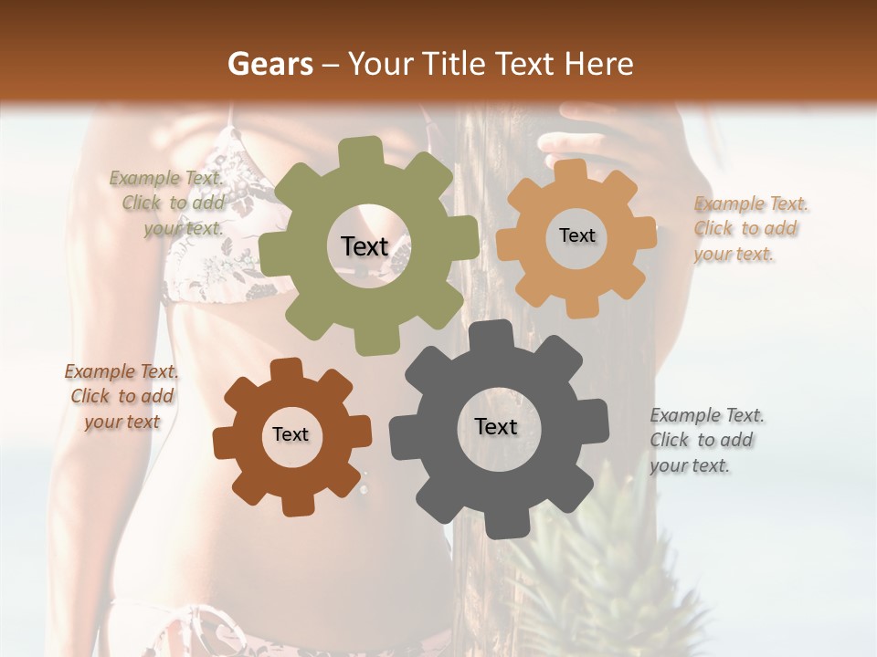 Pretty Pineapple Blond PowerPoint Template