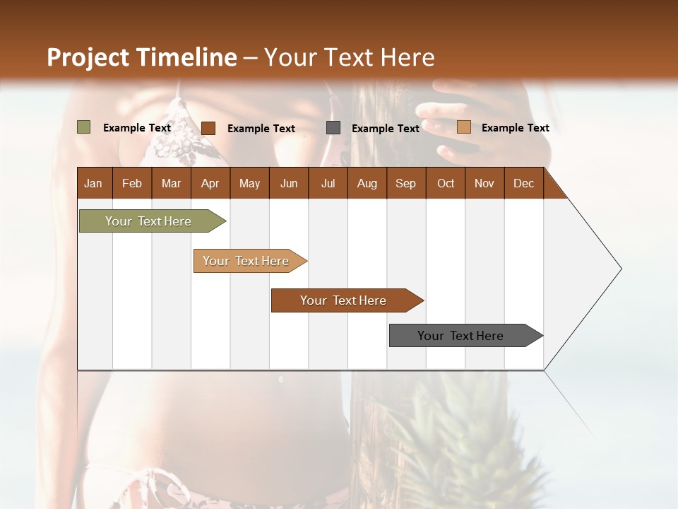 Pretty Pineapple Blond PowerPoint Template