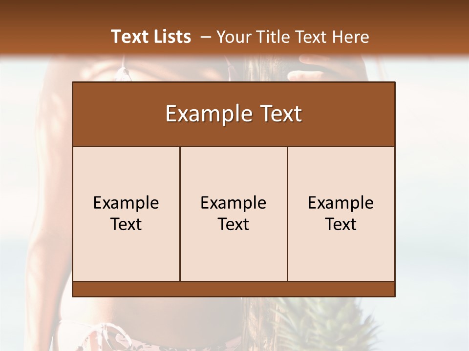 Pretty Pineapple Blond PowerPoint Template