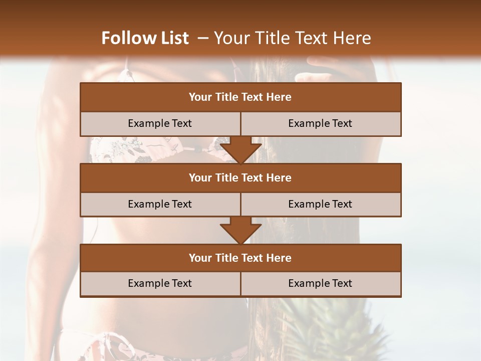 Pretty Pineapple Blond PowerPoint Template