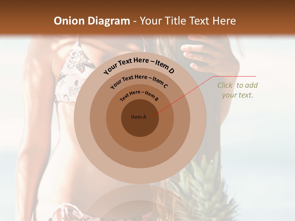 Pretty Pineapple Blond PowerPoint Template