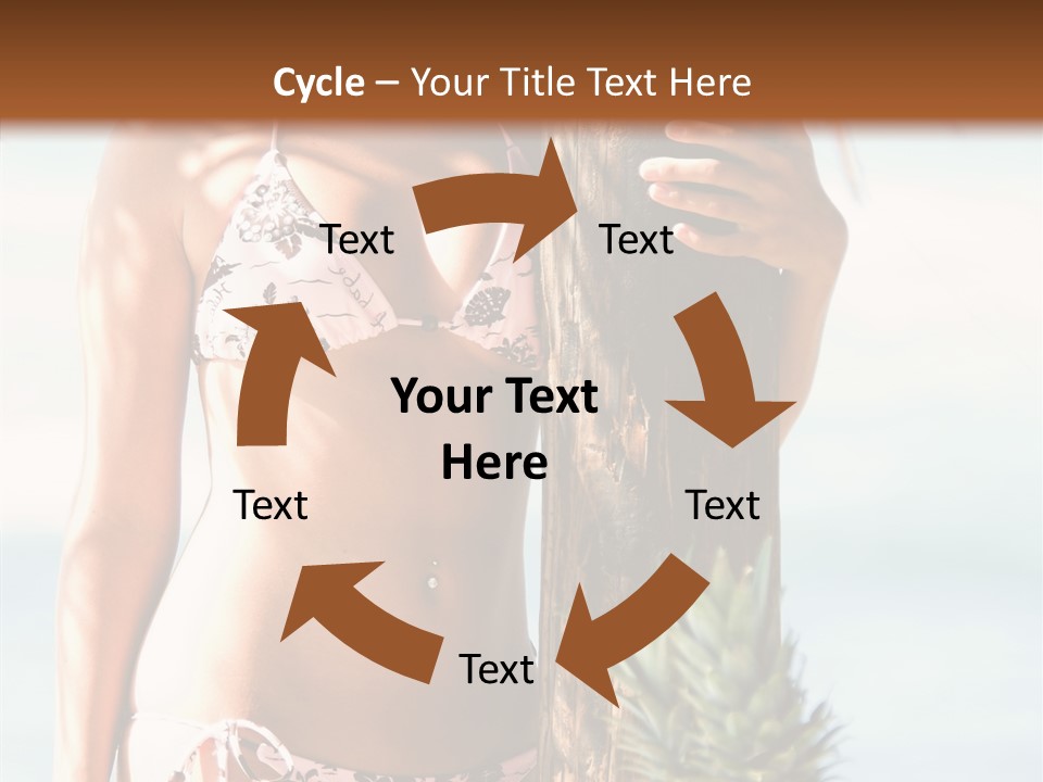 Pretty Pineapple Blond PowerPoint Template