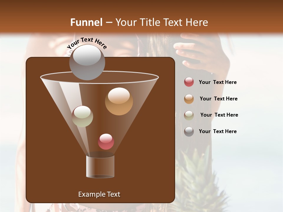 Pretty Pineapple Blond PowerPoint Template