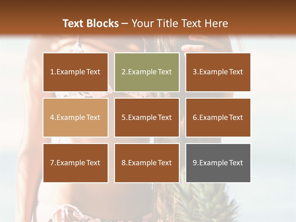 Pretty Pineapple Blond PowerPoint Template