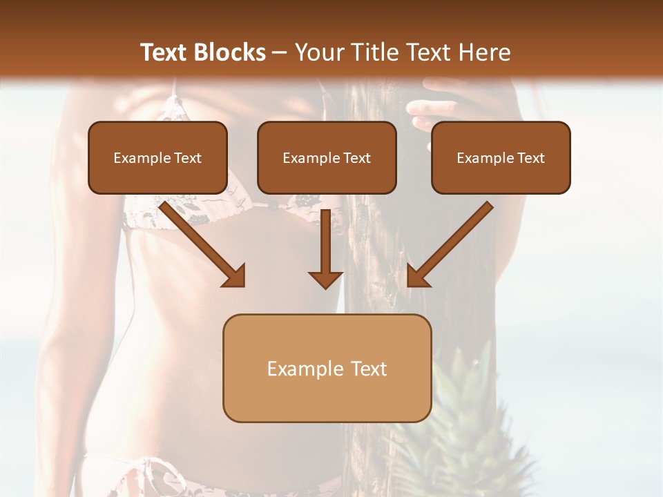 Pretty Pineapple Blond PowerPoint Template