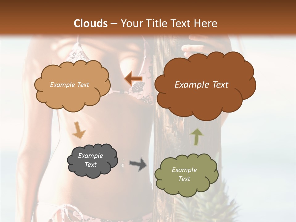 Pretty Pineapple Blond PowerPoint Template