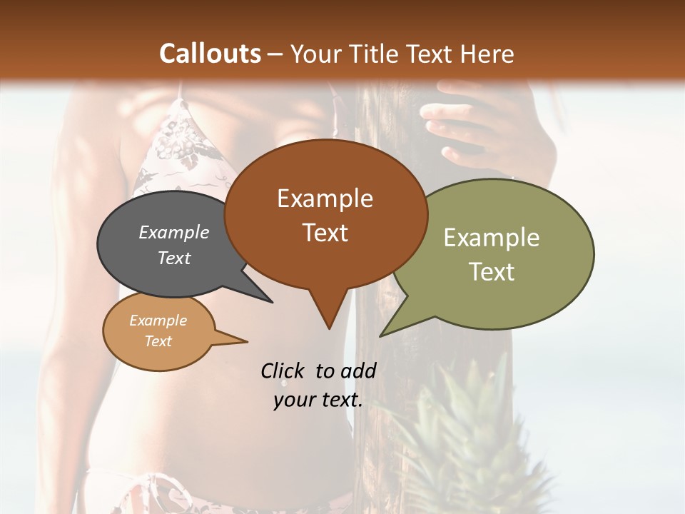 Pretty Pineapple Blond PowerPoint Template