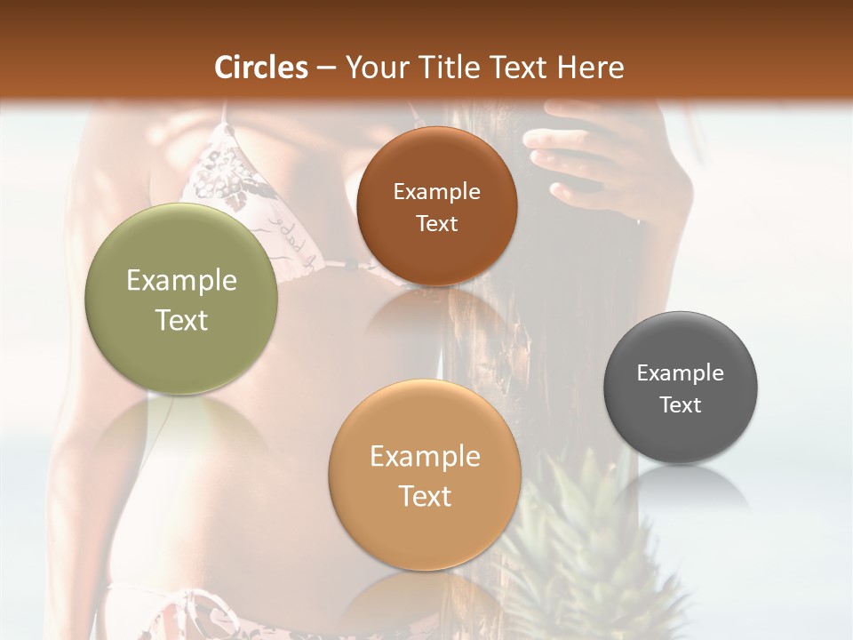 Pretty Pineapple Blond PowerPoint Template