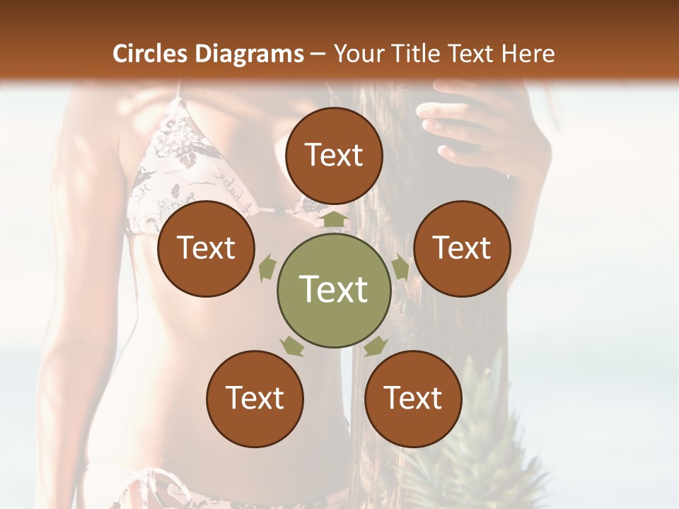 Pretty Pineapple Blond PowerPoint Template