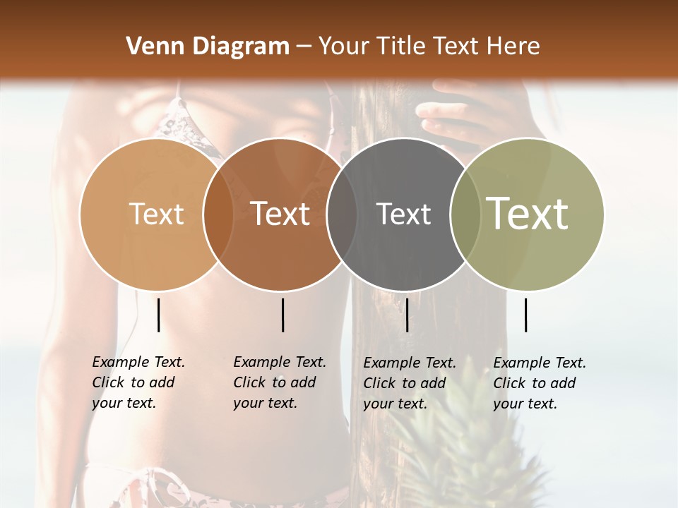 Pretty Pineapple Blond PowerPoint Template