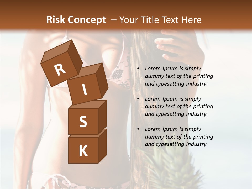 Pretty Pineapple Blond PowerPoint Template