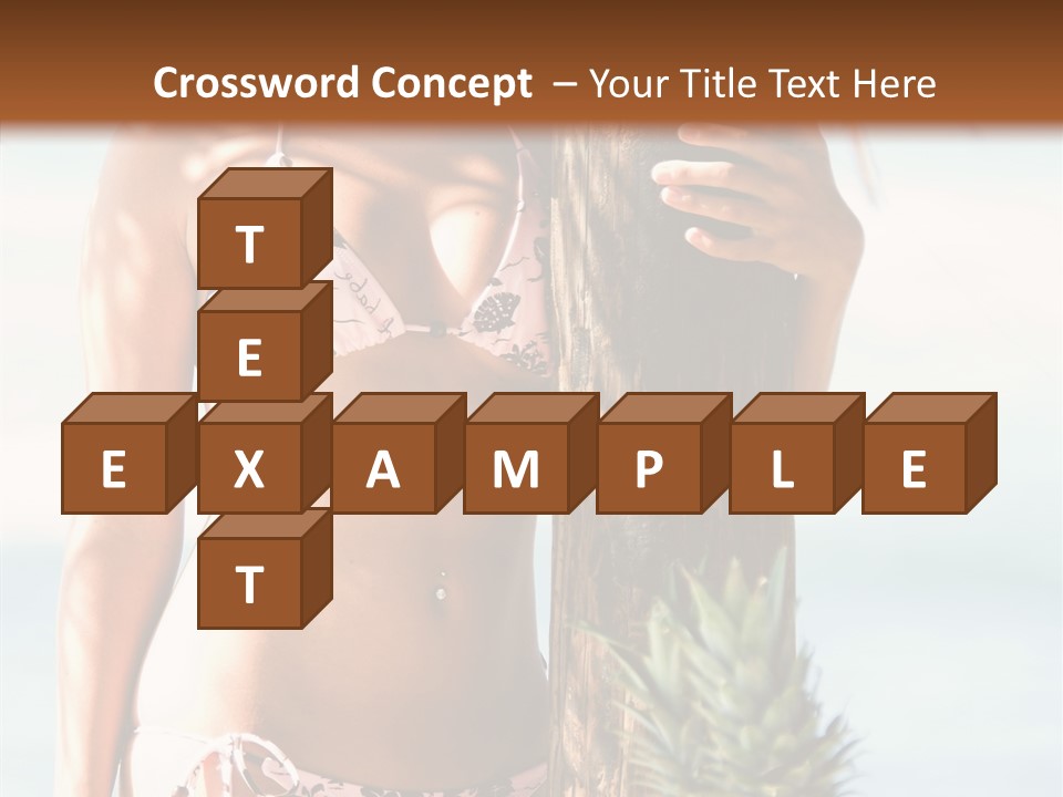 Pretty Pineapple Blond PowerPoint Template