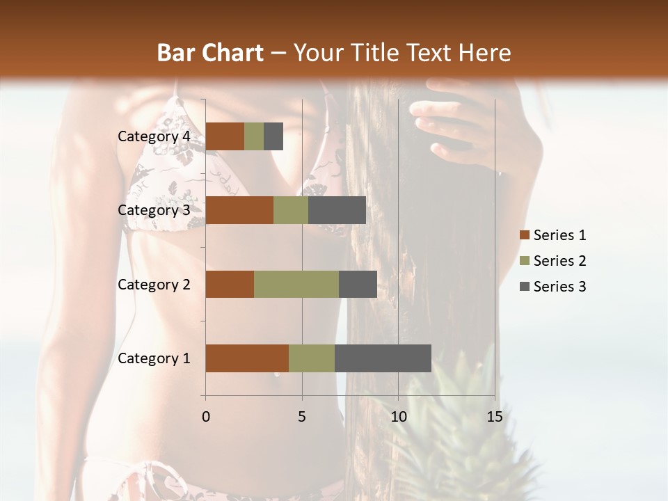 Pretty Pineapple Blond PowerPoint Template