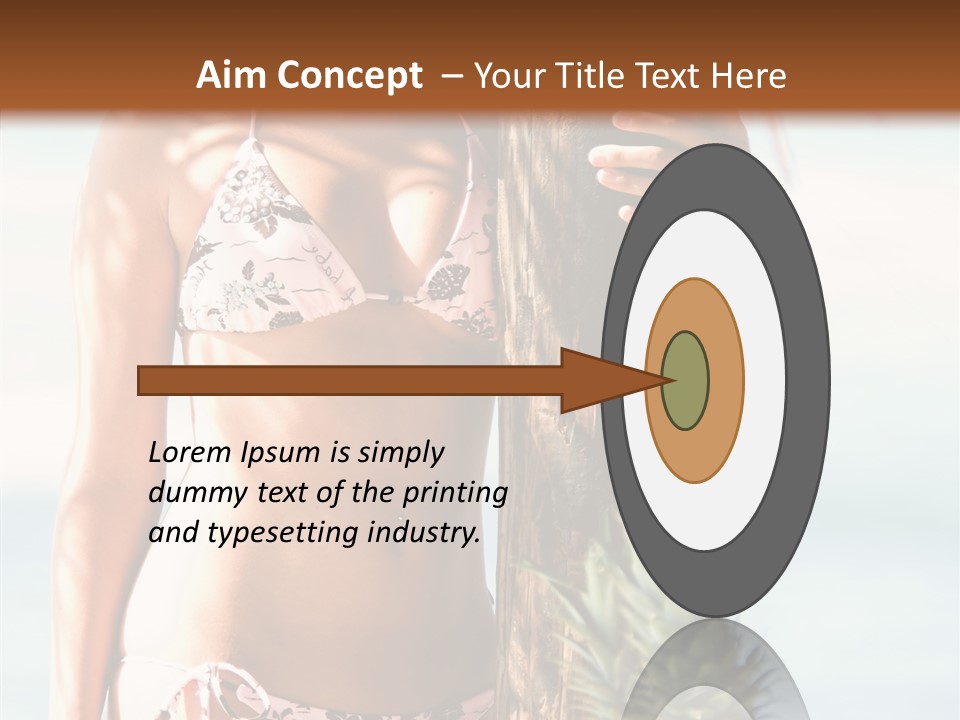 Pretty Pineapple Blond PowerPoint Template