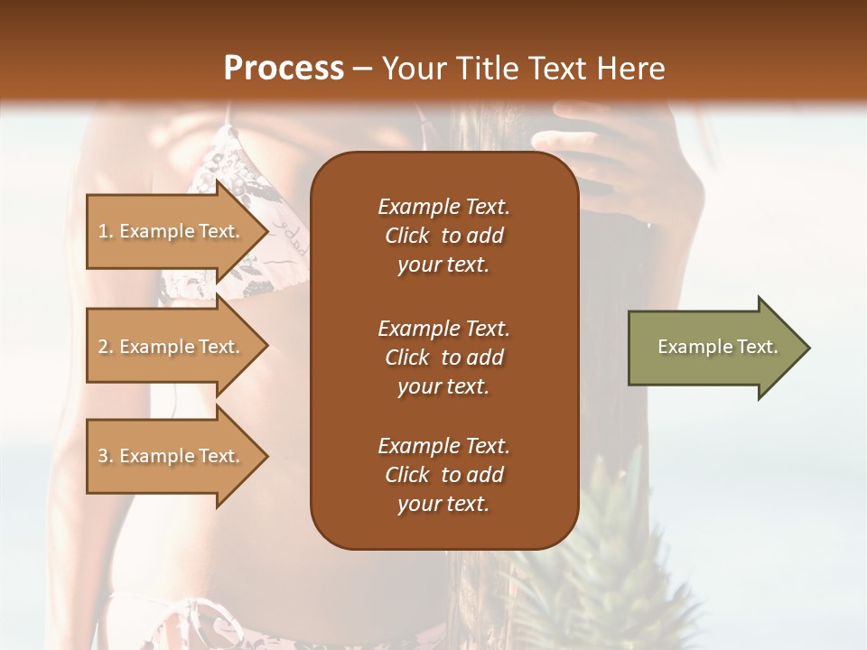 Pretty Pineapple Blond PowerPoint Template