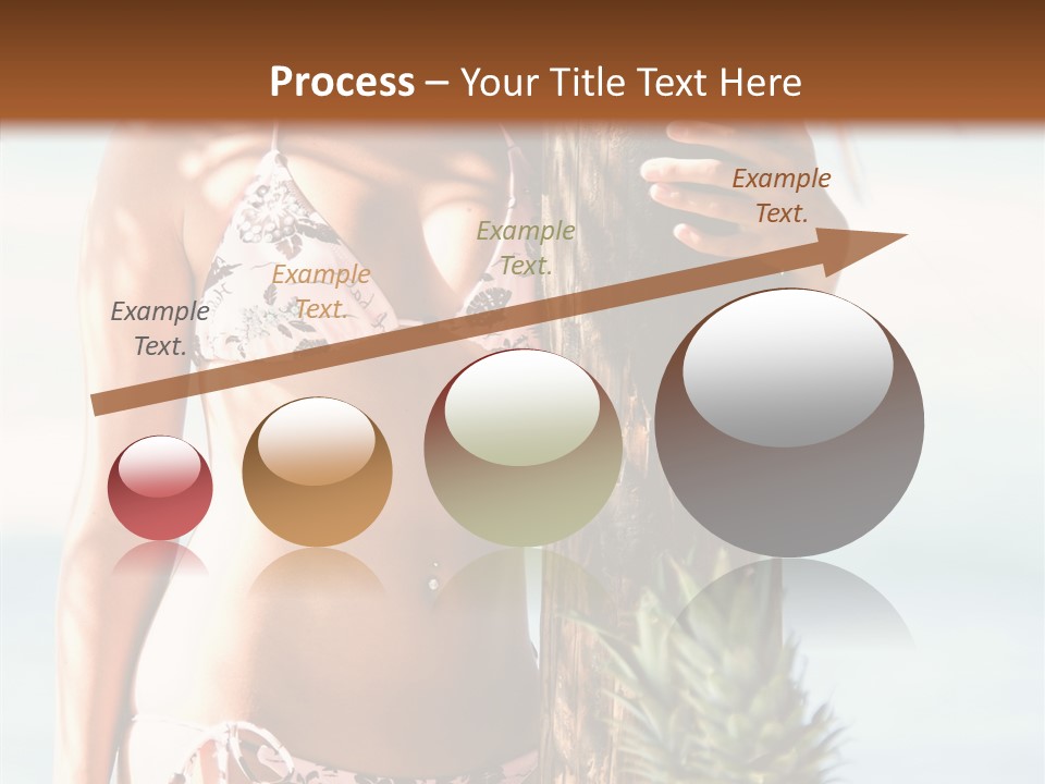 Pretty Pineapple Blond PowerPoint Template