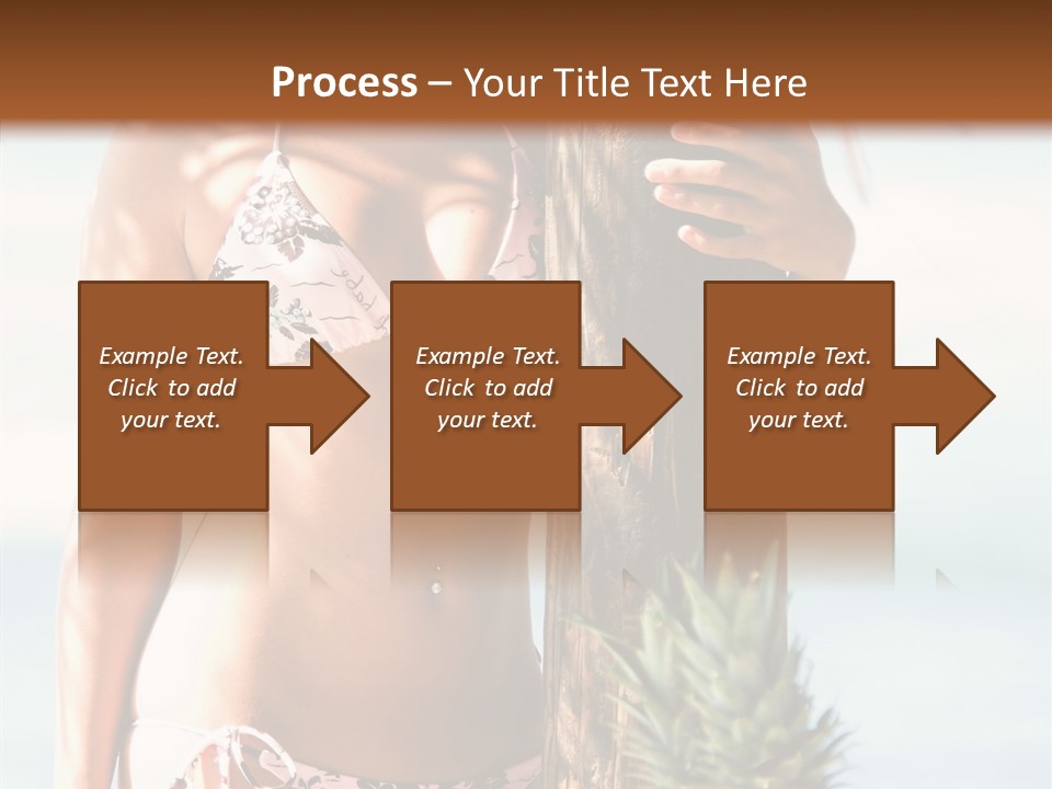 Pretty Pineapple Blond PowerPoint Template