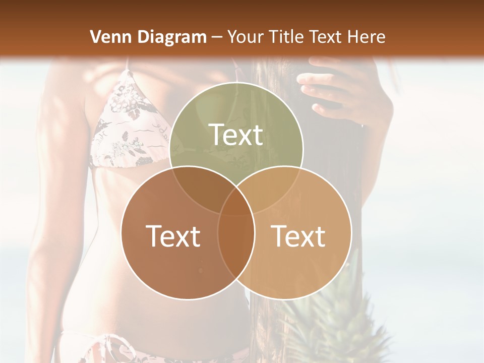 Pretty Pineapple Blond PowerPoint Template
