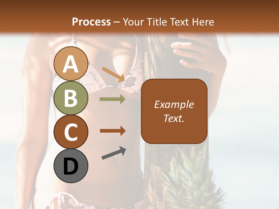 Pretty Pineapple Blond PowerPoint Template