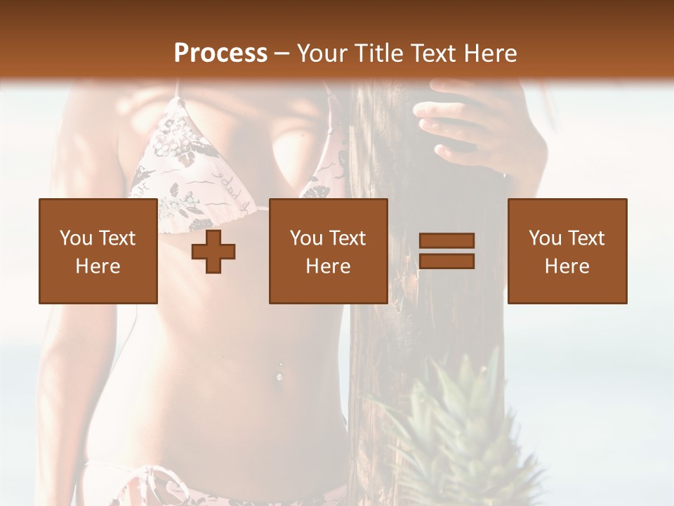 Pretty Pineapple Blond PowerPoint Template