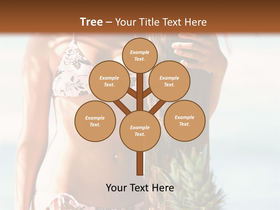 Pretty Pineapple Blond PowerPoint Template