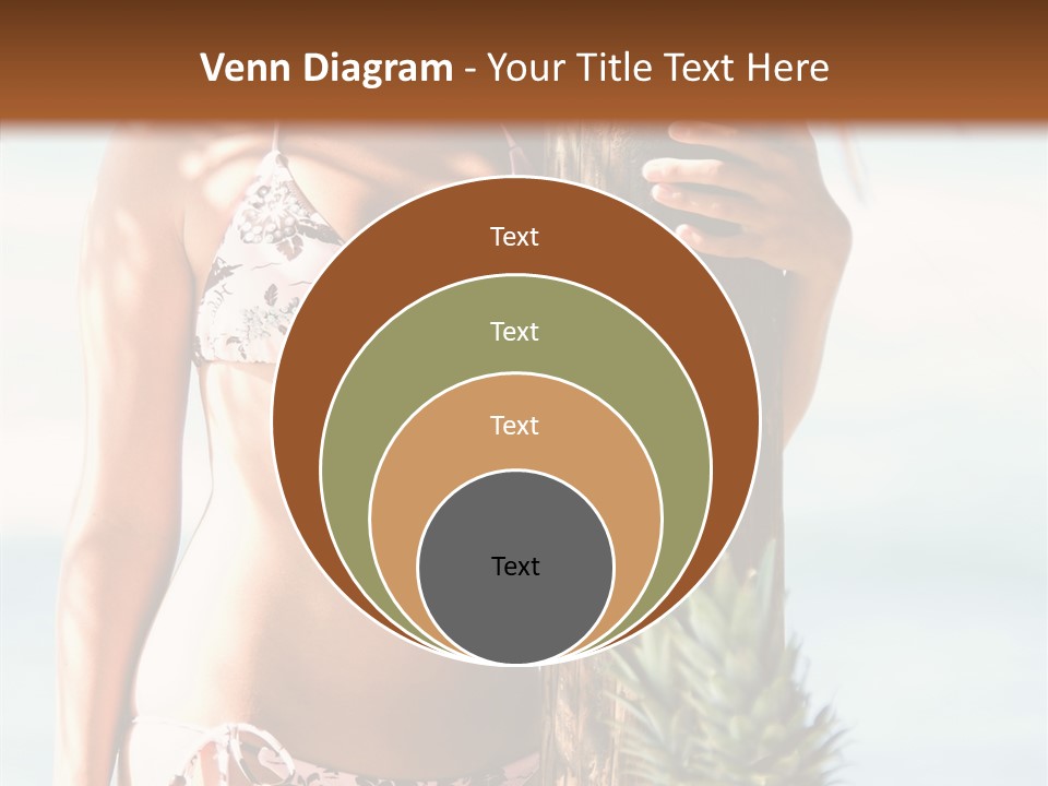 Pretty Pineapple Blond PowerPoint Template