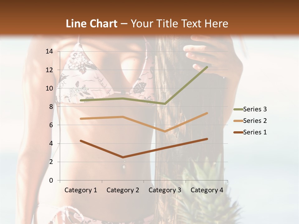 Pretty Pineapple Blond PowerPoint Template