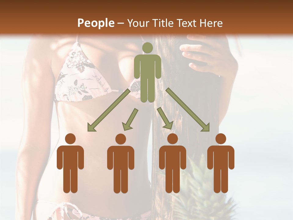 Pretty Pineapple Blond PowerPoint Template